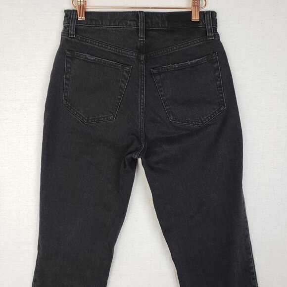 Abercrombie & Fitch 90s Straight Jean Ultra High Rise Black size 27/4 Reg - Picture 10 of 12